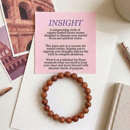 Red Color Sun Natural Stone Bracelet