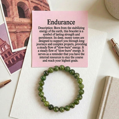 Mehendi Green Color Jade Stone Bracelet