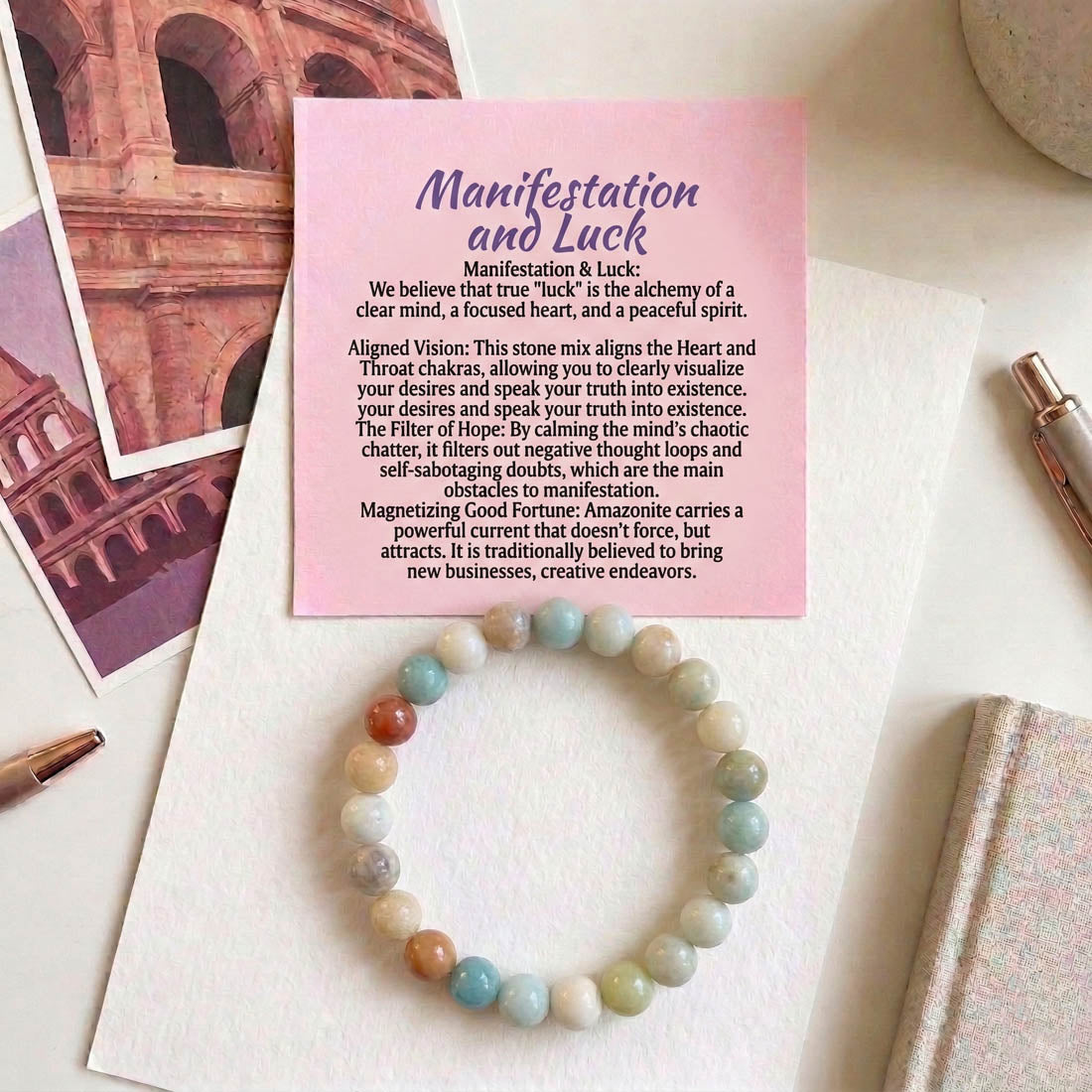 Mehrfarbiges Amazonit-Armband