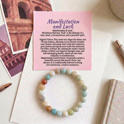 Mehrfarbiges Amazonit-Armband