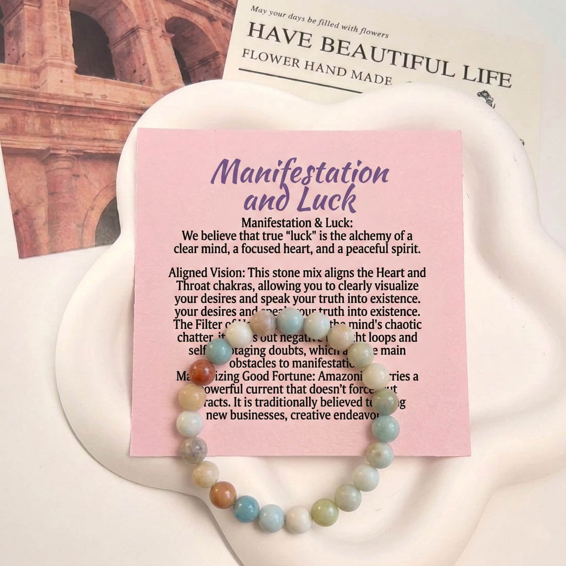 Mehrfarbiges Amazonit-Armband