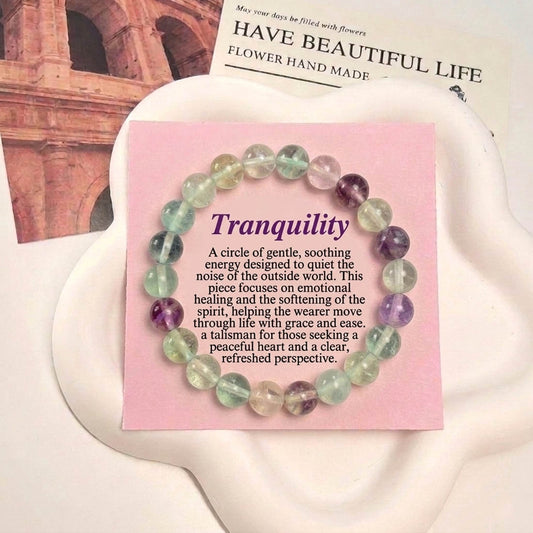 Multi Color Fluorite Stone Bracelet
