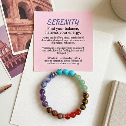 Mehrfarbiges Sieben-Chakra-Armband