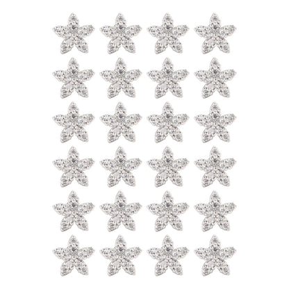 Silver Color 12 Pairs Premium American Diamond Stud Earrings Combo For Women’S Jewelry Box
