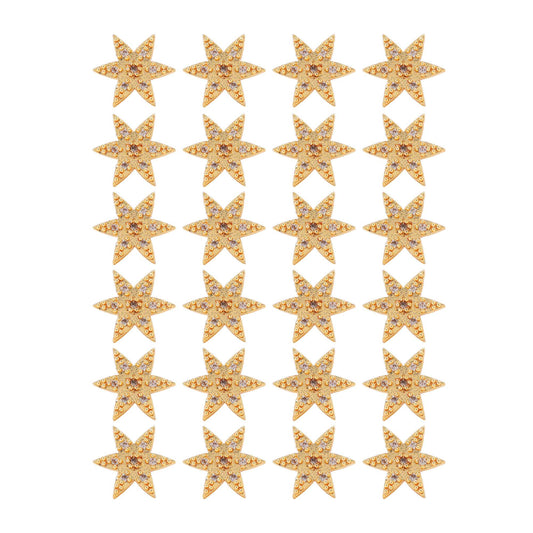 Goldfarbene 12 Paar Designer American Diamond Ohrstecker Kombination für einen traditionellen Look
