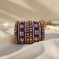 Purple Color 1 Set Of Thread Bangle Featuring Simple Yet Classic Ethnic Design