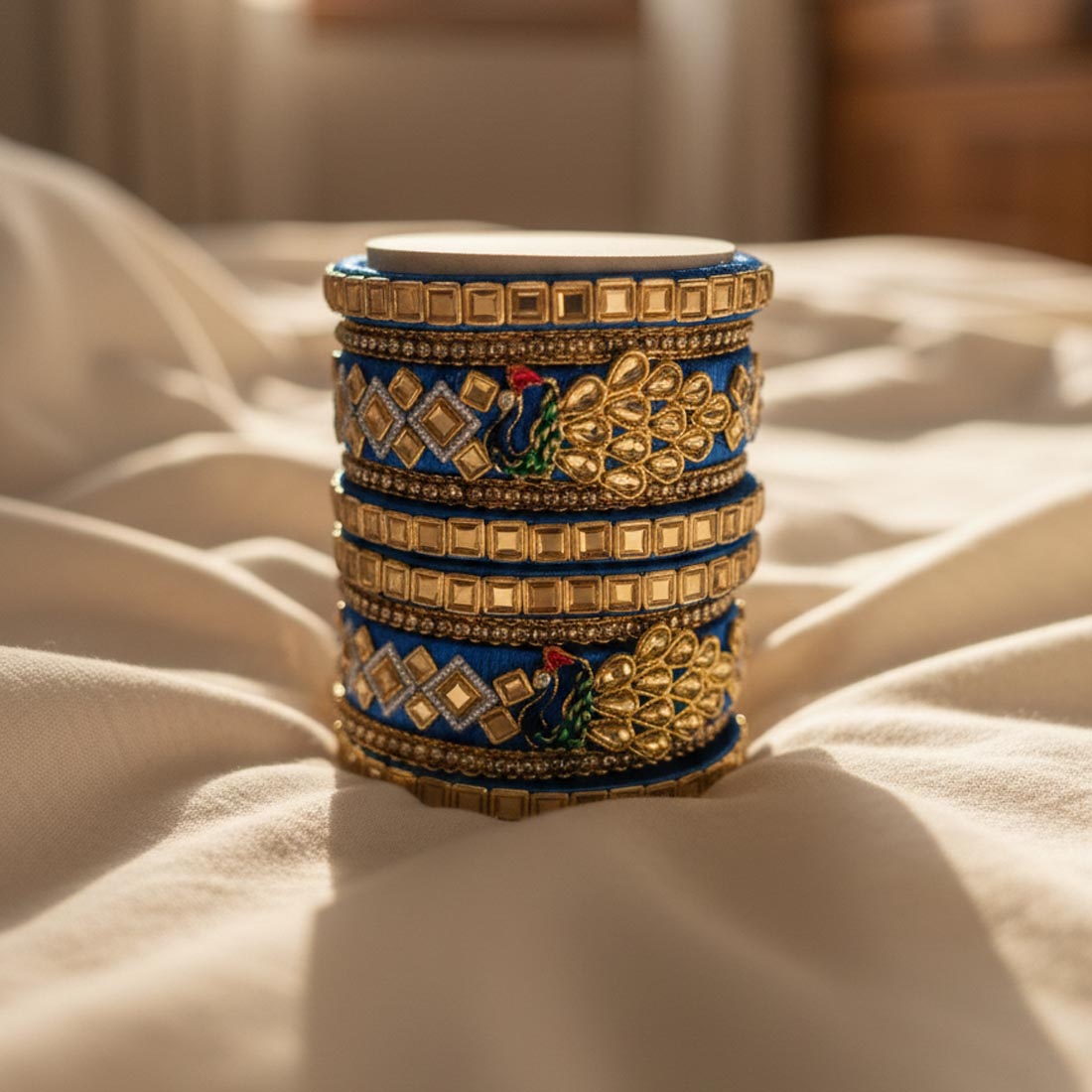 Blau 1 Set Faden-Armreifen mit kühner und eleganter Handwerkskunst