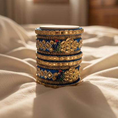 Blau 1 Set Faden-Armreifen mit kühner und eleganter Handwerkskunst