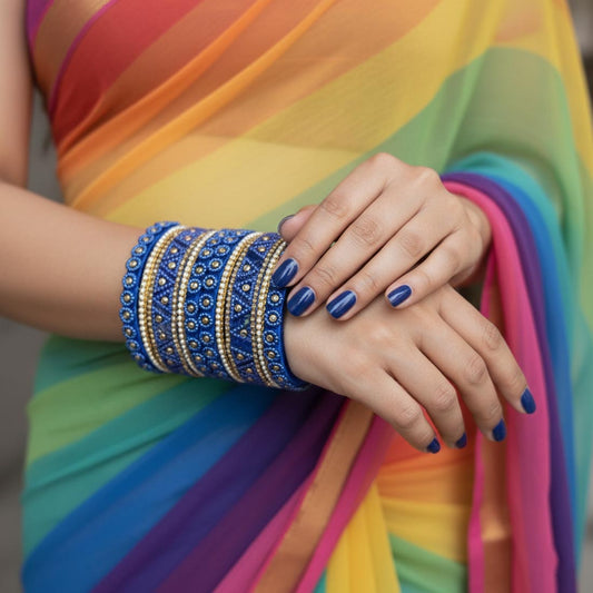 Blau 1 Set Fadenarmreifen mit trendigem, dekorativem und festlichem Touch