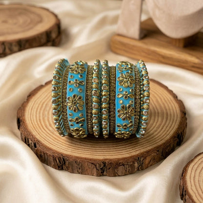 Firozi Farbe 1 Armreif-Set Elegant, stilvoll, Party-Schmuck-Kollektion
