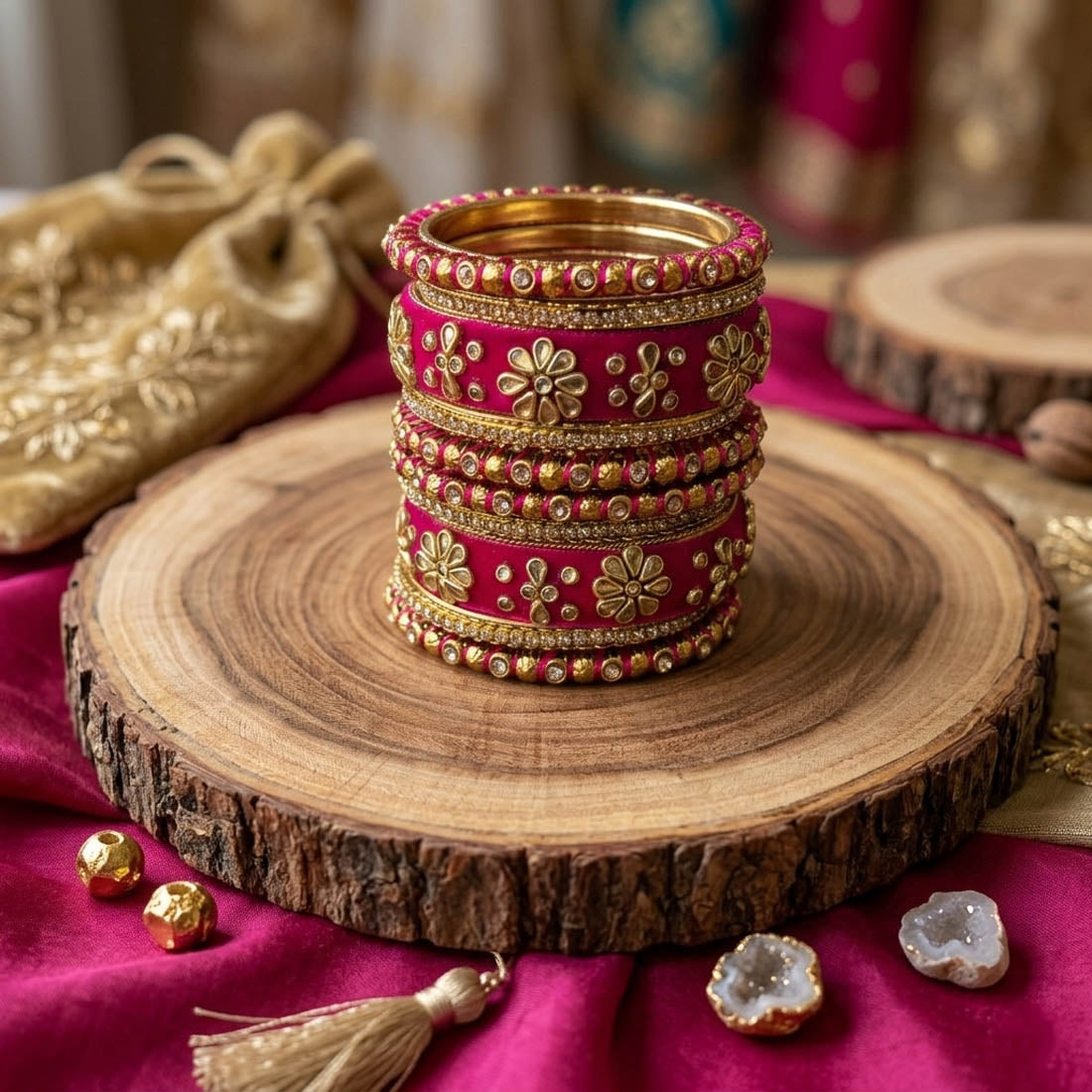 Rani Color 1 Set Armreifen Royal Traditioneller Brautschmuck-Kollektion