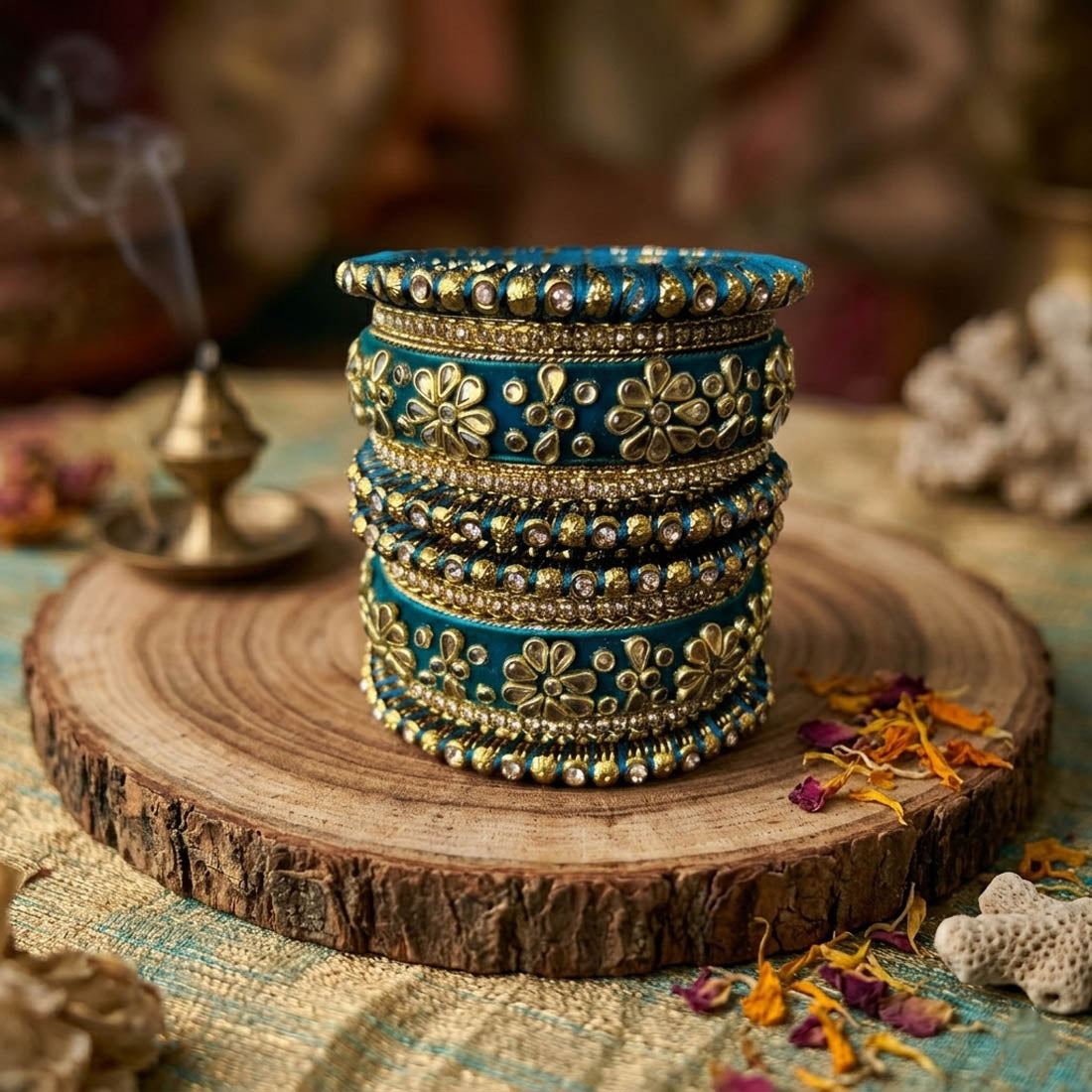 Türkisblaue Farbe 1 Set Armreifen Stylische Moderne Designer-Schmuckkollektion