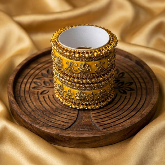 Gelbe Farbe 1 Set Armreifen Hell Festlich Tracht Stilvoller Schmuck