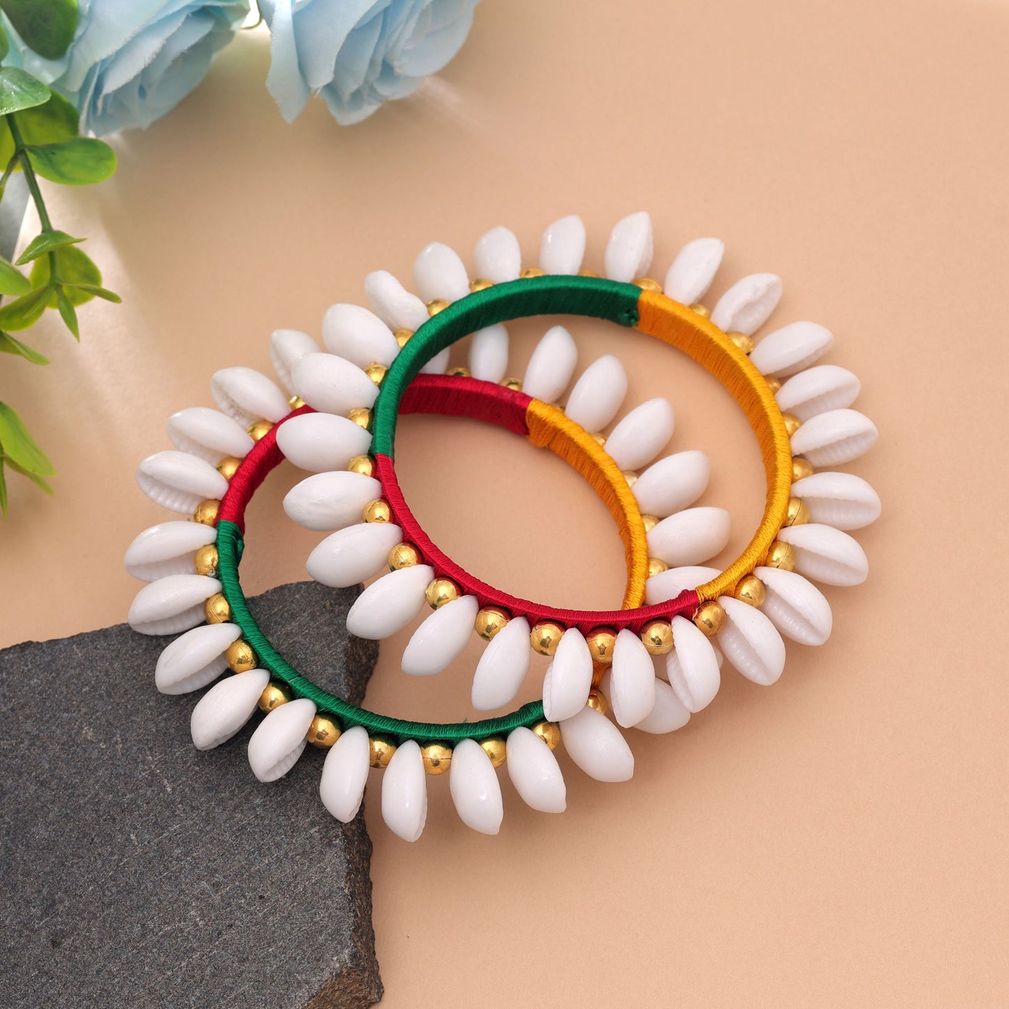 Multi Color Thread Bangle Set with Elegant Handmade Design for Stylish Traditional Fashion Wear
