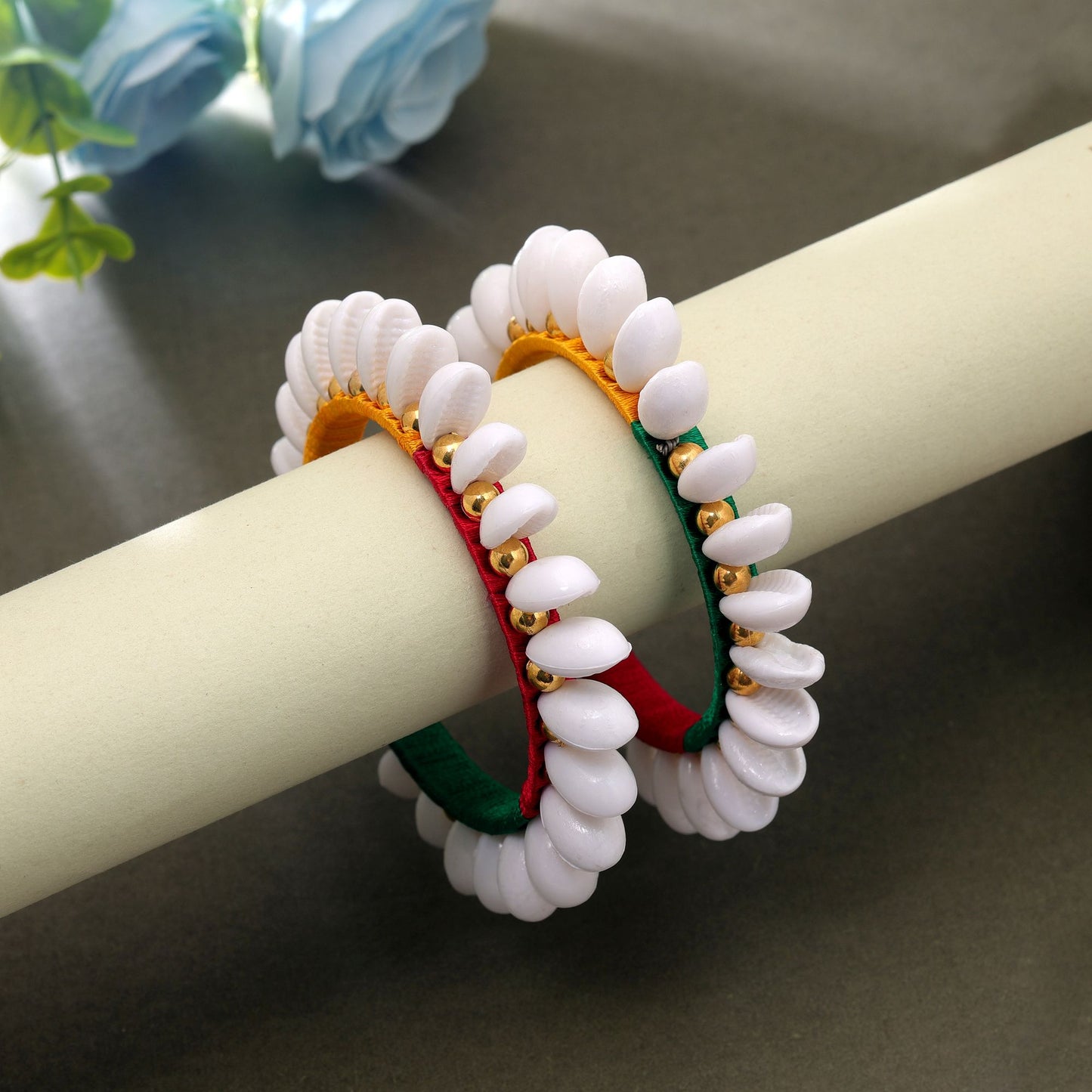 Multi Color Thread Bangle Set with Elegant Handmade Design for Stylish Traditional Fashion Wear