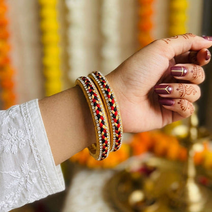 Beige Color Set Of 1 Thread Bangles with Stylish Designer Traditional Fashion Finish