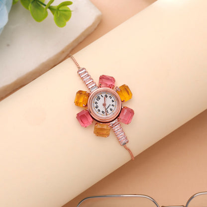 Rose Gold Plated Watch For Girls & Women with Elegant Modern Fashion Appeal