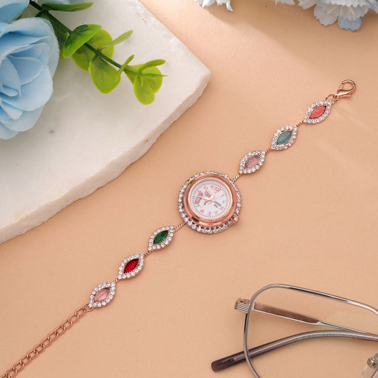 Rose Gold Plated Watch For Girls & Women with Premium Elegant Fashion Finish